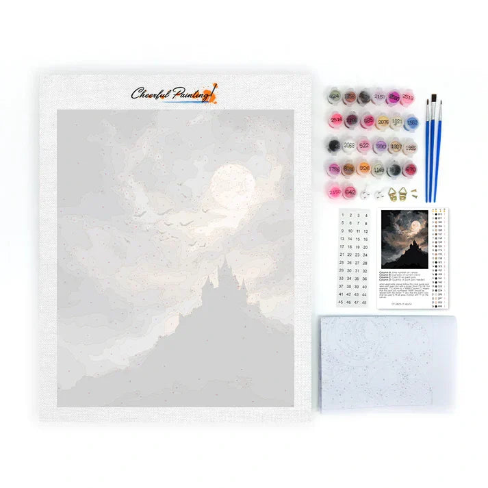 Tyst slott - Måla efter siffror