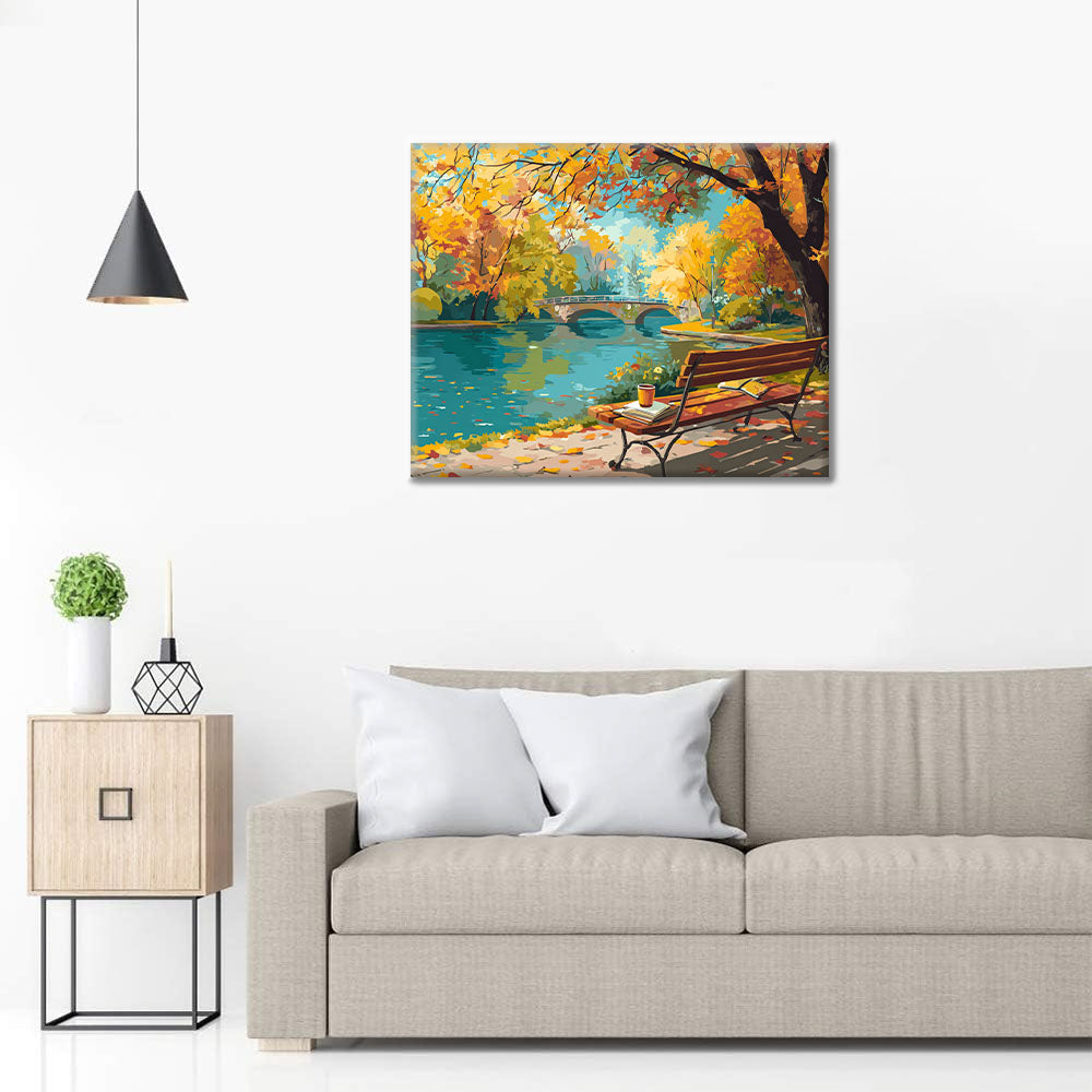 Höstparkens retreat - Måla efter siffror