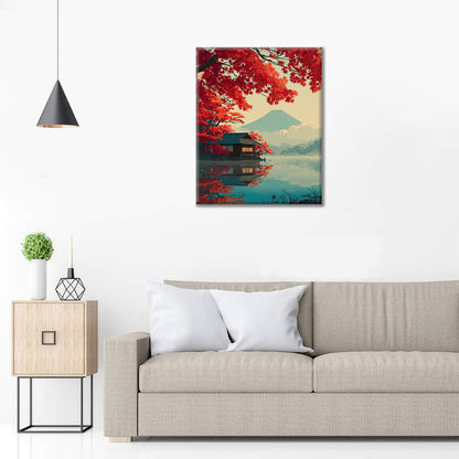 Höstsans lugn - Måla efter siffror