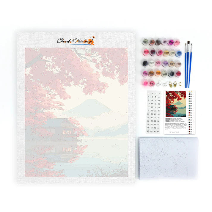 Höstsans lugn - Måla efter siffror