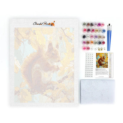 Höstekorre - Måla efter siffror