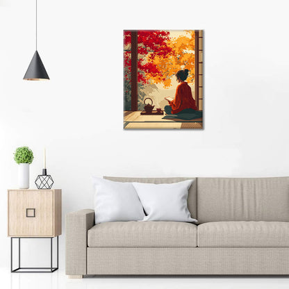 Höstlugn - Måla efter siffror