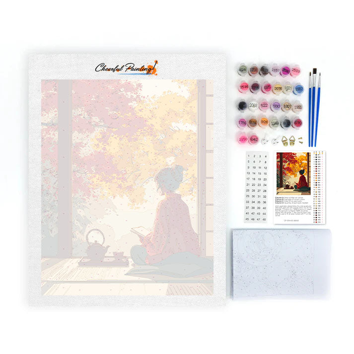 Höstlugn - Måla efter siffror