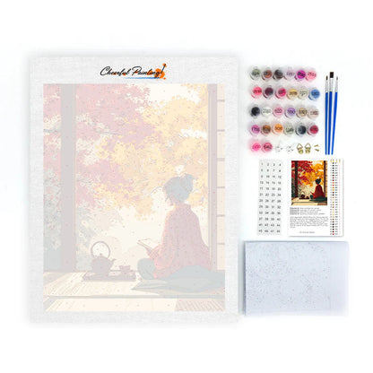 Höstlugn - Måla efter siffror