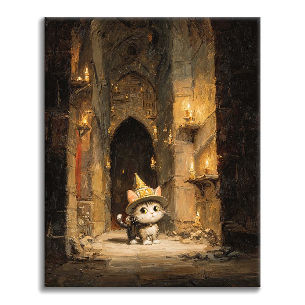 Kattens äventyr - Måla efter siffror