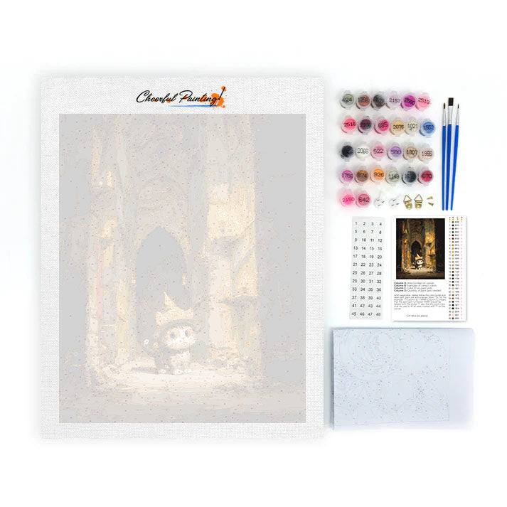 Kattens äventyr - Måla efter siffror