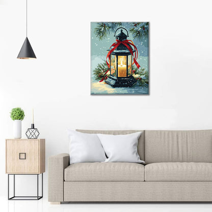 Jullykta - Måla efter siffror