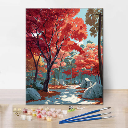 Crimson Pathway - Måla efter siffror