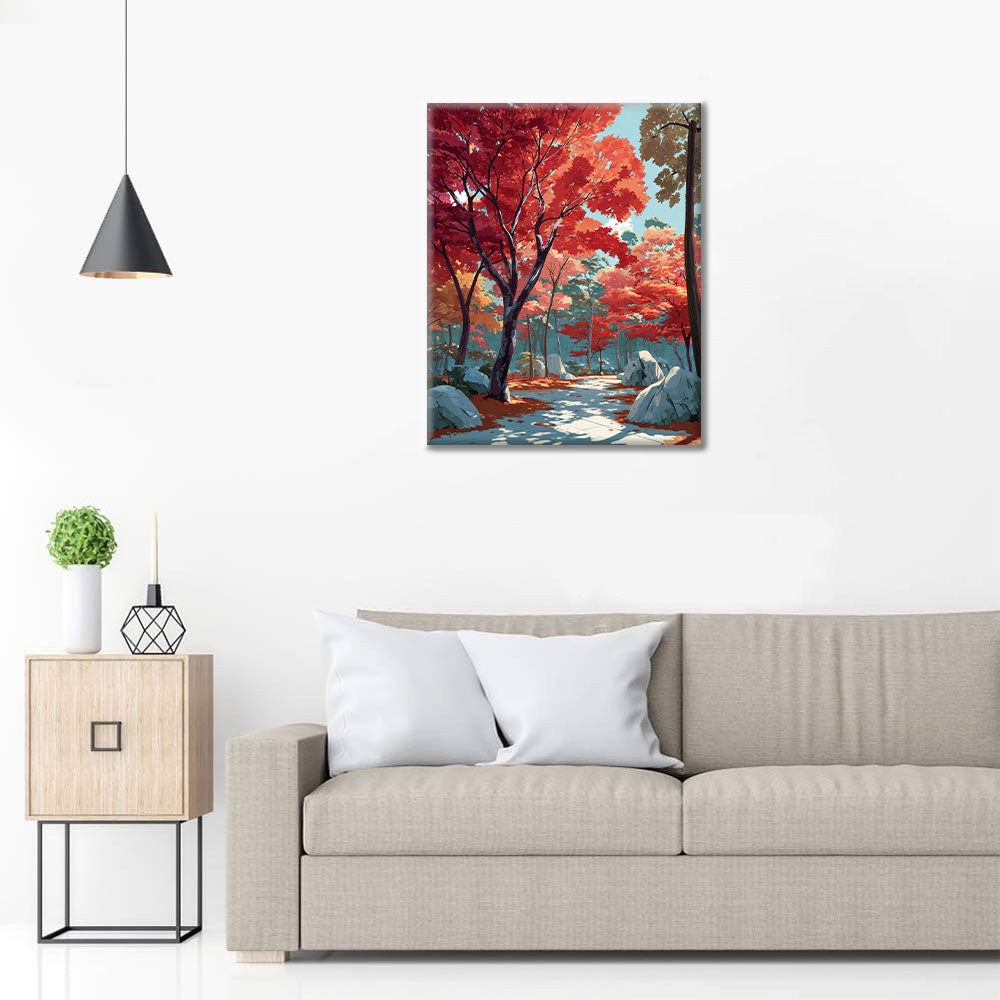 Crimson Pathway - Måla efter siffror