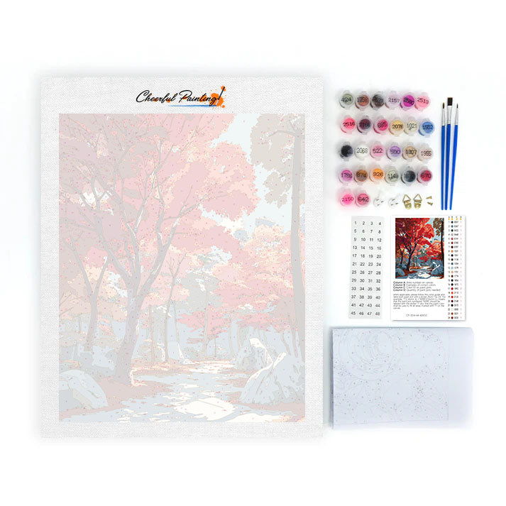 Crimson Pathway - Måla efter siffror