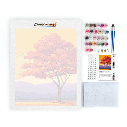 Höstflamma - Måla efter siffror