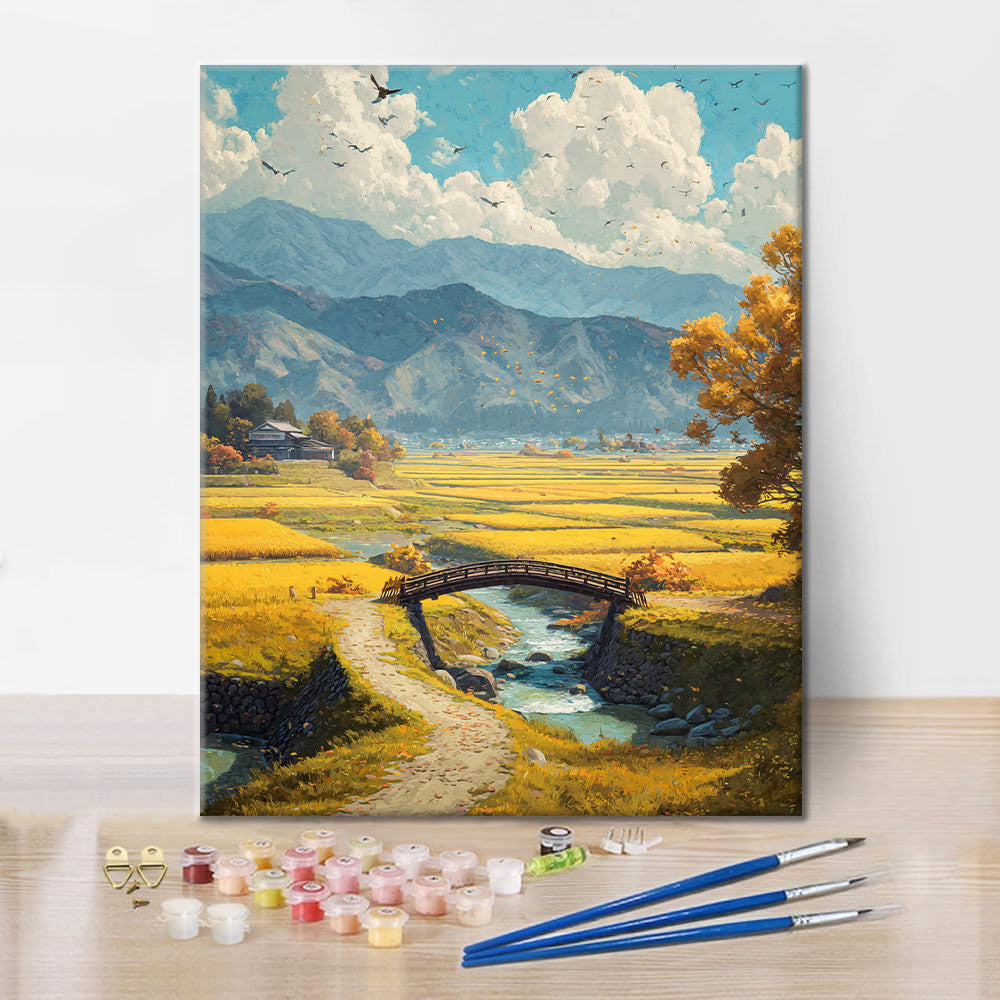 Gyllene skörd - Måla efter siffror