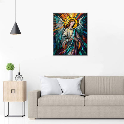 Mosaikängel - Måla efter siffror