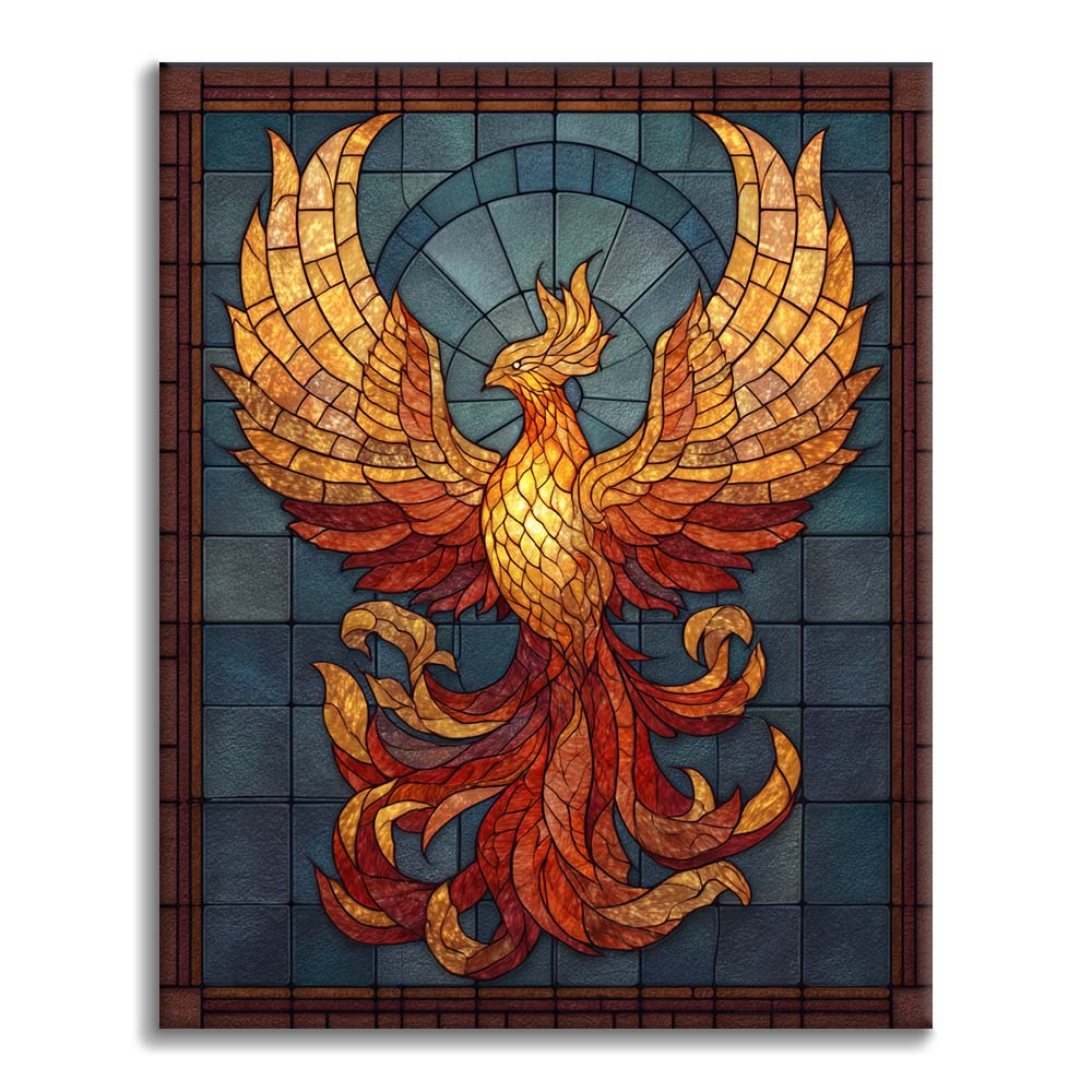 Mosaic Phoenix Rebirth - Måla efter siffror