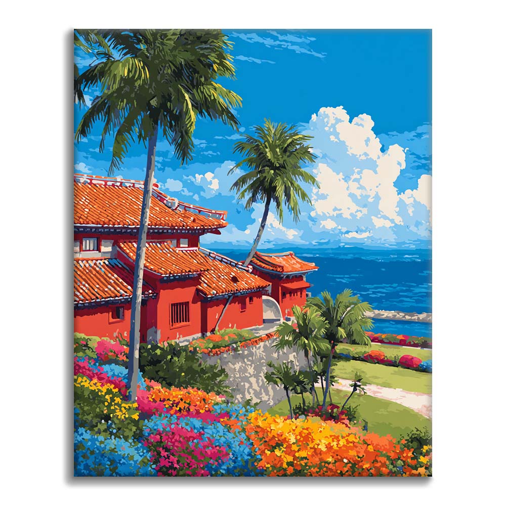 Shurijo slott - Måla efter siffror