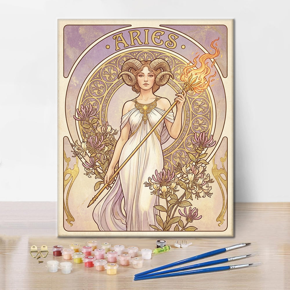 Väduren - Måla efter siffror