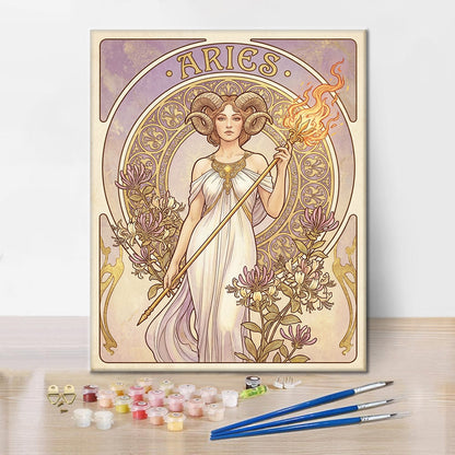 Väduren - Måla efter siffror