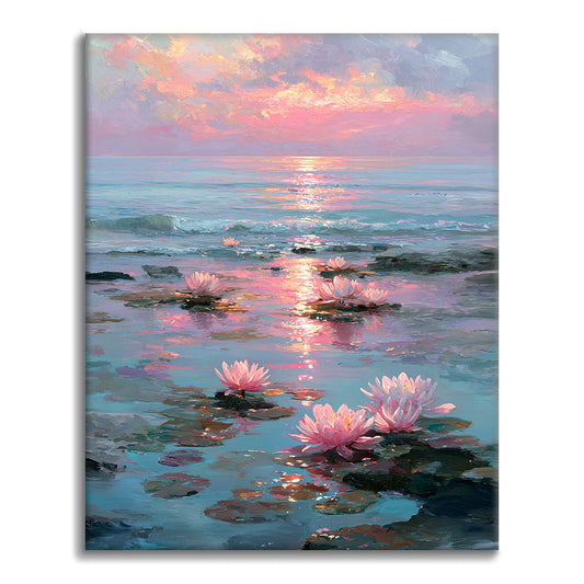 Blush Horizon - Måla efter siffror