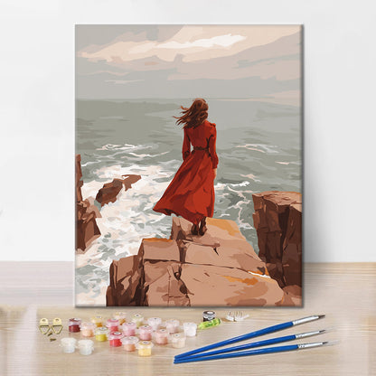 Kustklippa - Måla efter siffror