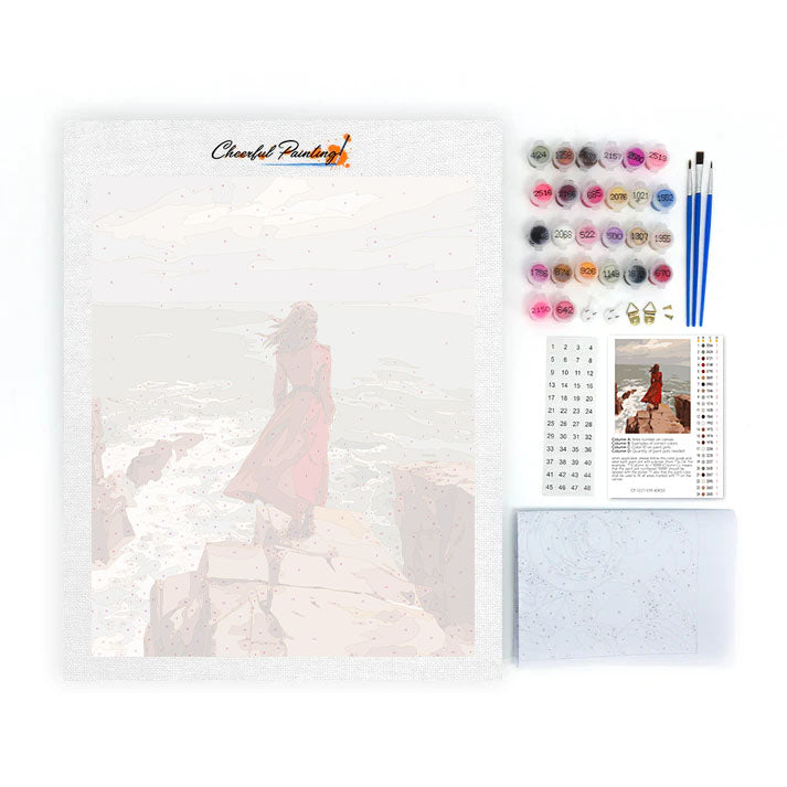 Kustklippa - Måla efter siffror