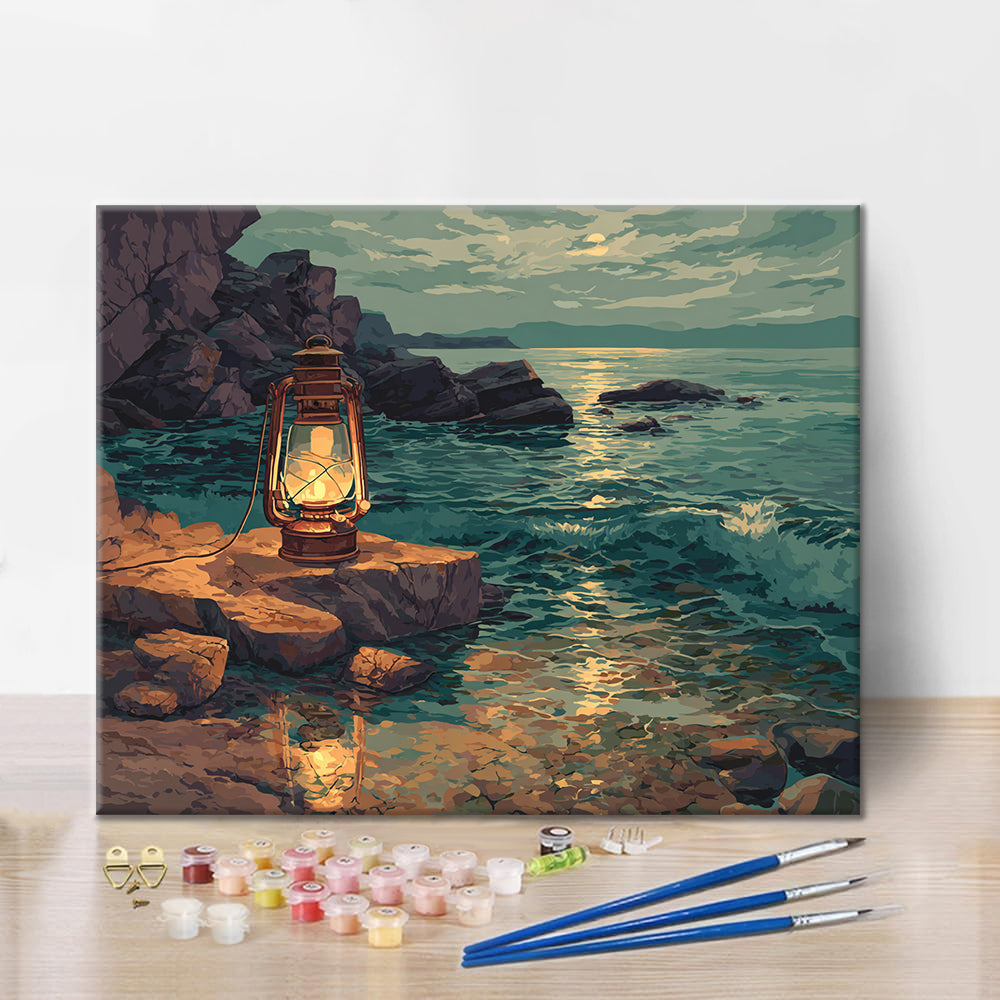 Kustlykta - Måla efter siffror