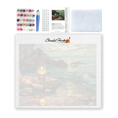 Kustlykta - Måla efter siffror