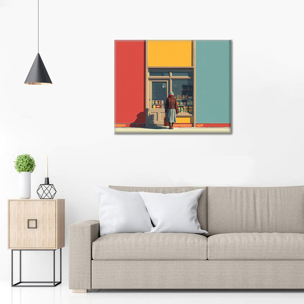 Hörnbutik - Måla efter siffror