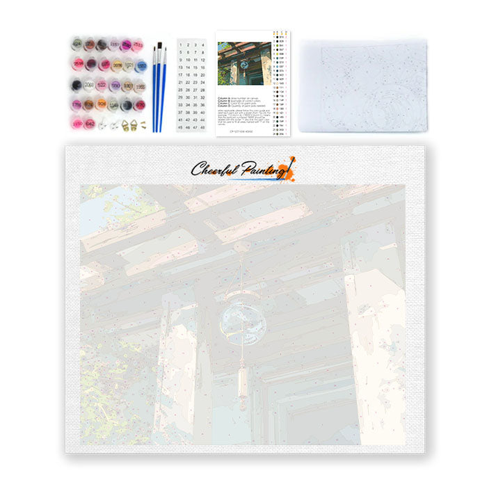 Glasvindspel - Måla efter siffror