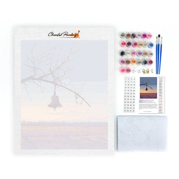 Hängande klocka - Måla efter siffror