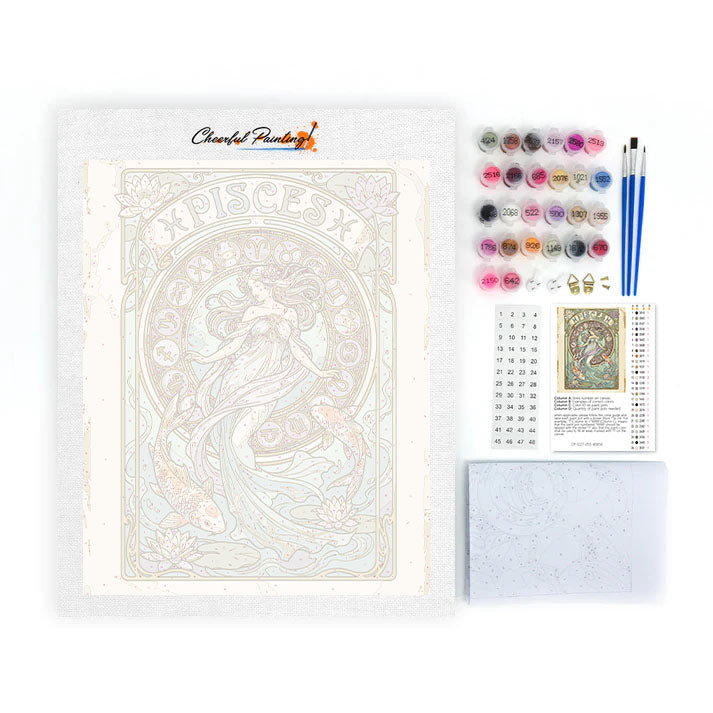 FISKARNA - Måla efter siffror