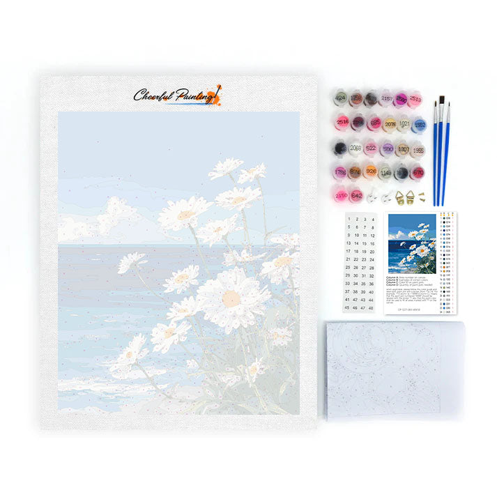 Havsprästkragar - Måla efter siffror