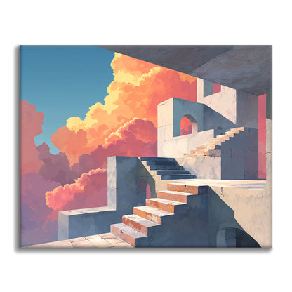 Stentrappor - Måla efter siffror