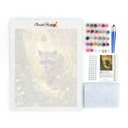 Tvättbjörnen - Måla efter siffror