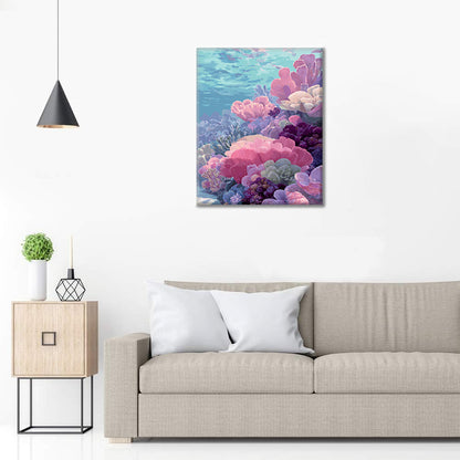 Undervattenskorall - Måla efter siffror