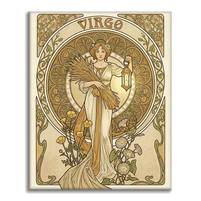 JUNGFRUN - Måla efter siffror