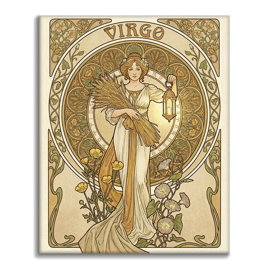 JUNGFRUN - Måla efter siffror