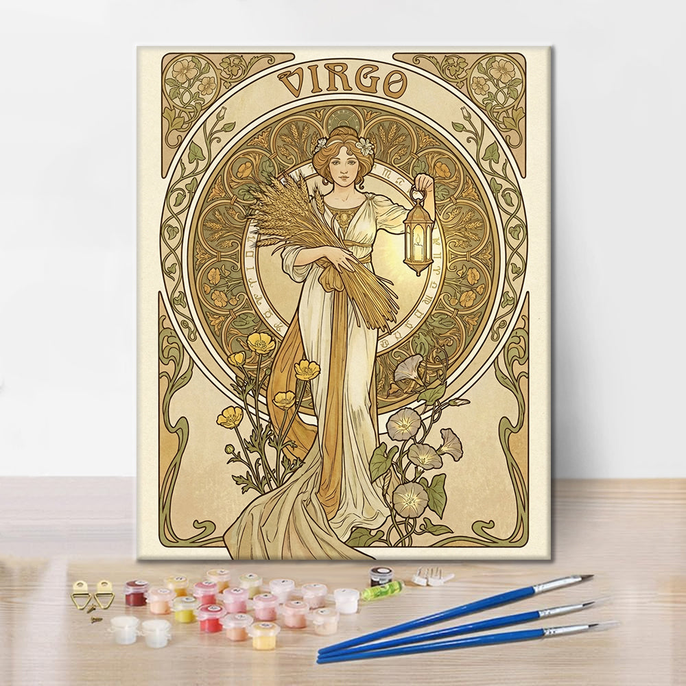 JUNGFRUN - Måla efter siffror