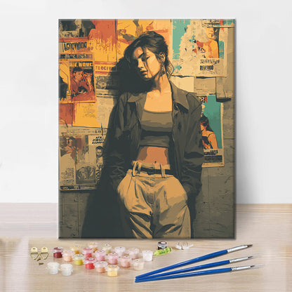 Wallflower Mood - Måla efter siffror