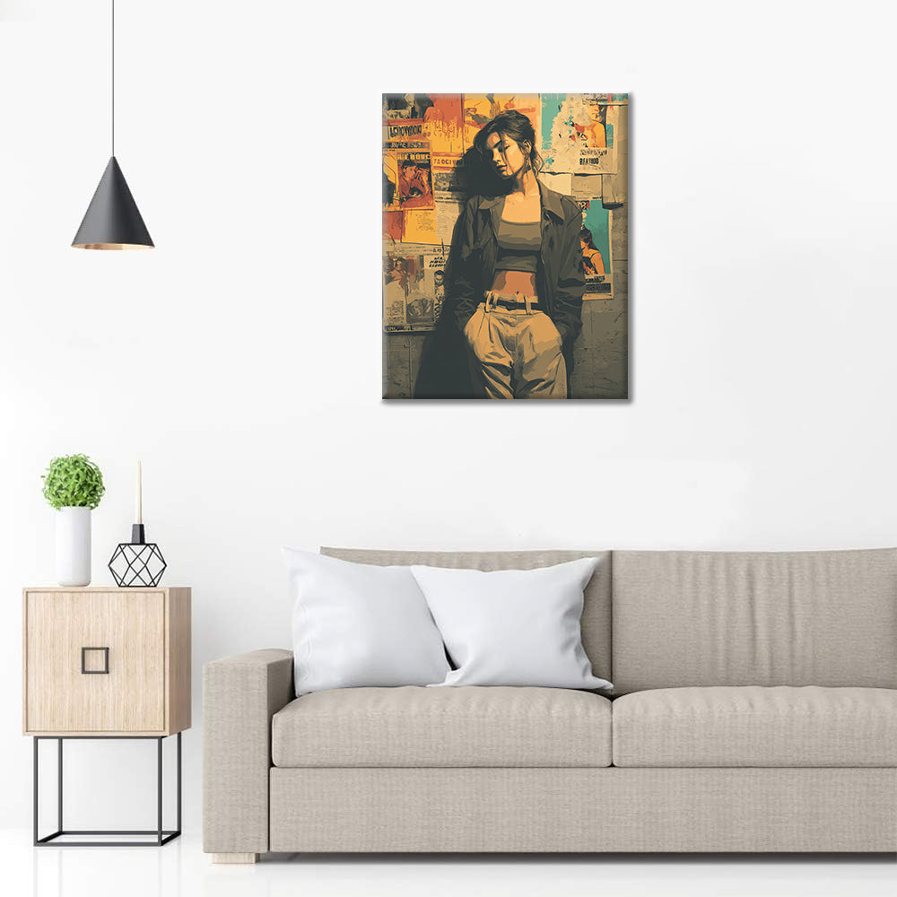 Wallflower Mood - Måla efter siffror