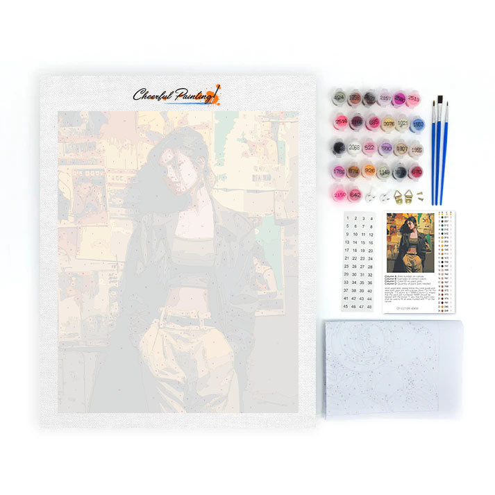 Wallflower Mood - Måla efter siffror