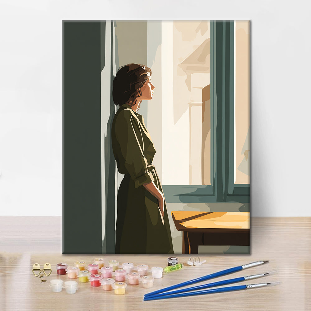 Fönsterfigur - Måla efter siffror