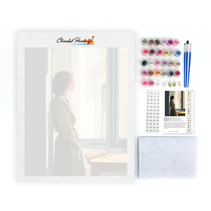 Fönsterfigur - Måla efter siffror