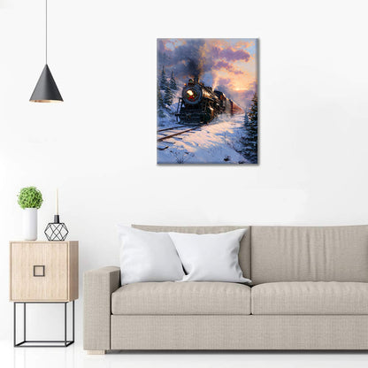 Vinterexpressen - Måla efter siffror