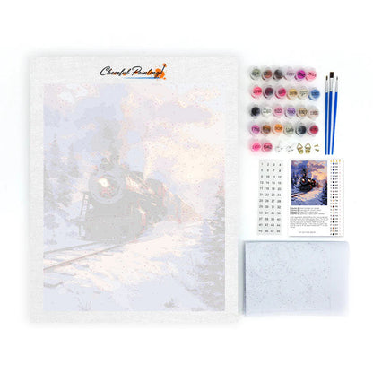 Vinterexpressen - Måla efter siffror