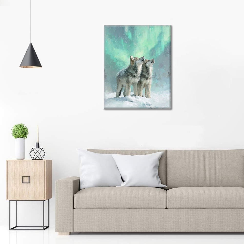 Aurora-vargar - Måla efter siffror