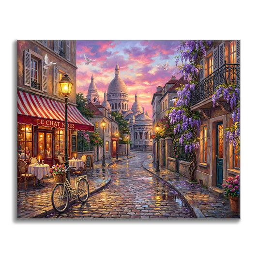 Sacré Cœur-basilikan - Måla efter siffror