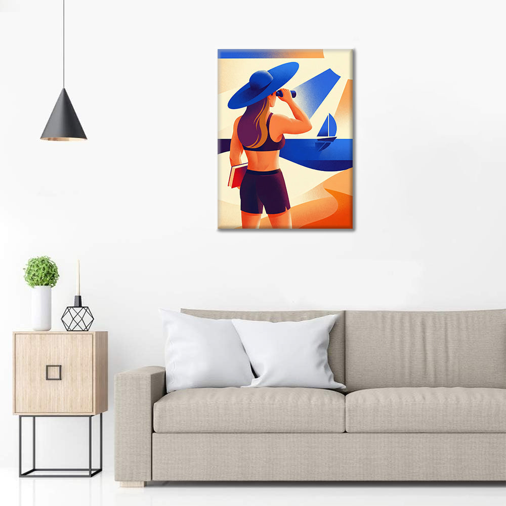 Strandvakt - Måla efter siffror