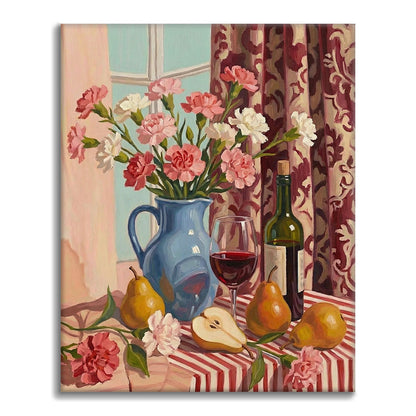 Elegant bord - Måla efter siffror