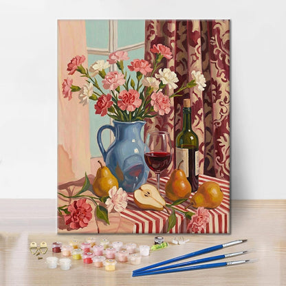 Elegant bord - Måla efter siffror