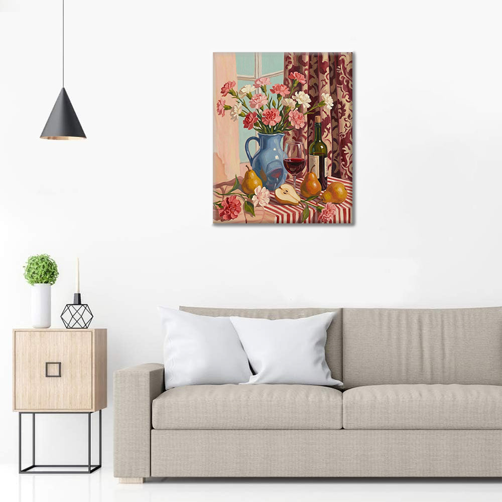 Elegant bord - Måla efter siffror